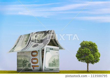 House of 100-dollar bills 113500795