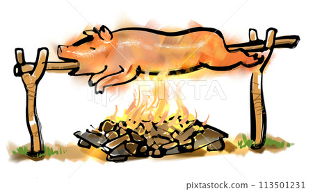 Whole roasted pig - Lechon 113501231