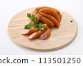 Delicious wieners served image / Fresh wiener sausages served image / Delicious wieners 113501250