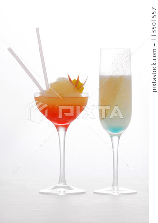 Cocktail image on white background Cocktail image on white background 113501557
