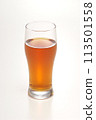 Oolong tea in a glass on a white background / Image of oolong tea in a glass 113501558