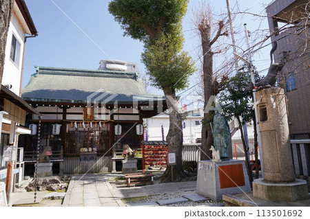 Abeno, Osaka, Abe no Seimei Shrine, worship hall (spring) 113501692