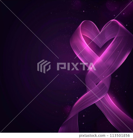 World cancer day ribbon vector illustration. 113501856