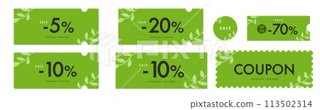 Matcha green plant coupon vector icon set 2 for sale Matcha green plant coupon vector icon set 2 for sale 113502314