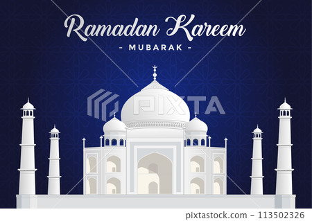 Vector Ramadan, Eid al-Fitr, Islamic background template Vector Ramadan, Eid al-Fitr, Islamic background template 113502326
