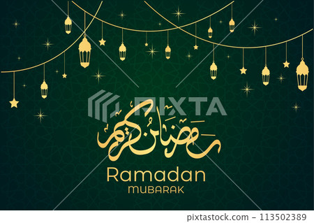 Vector Ramadan, Eid al-Fitr, Islamic background template Vector Ramadan, Eid al-Fitr, Islamic background template 113502389