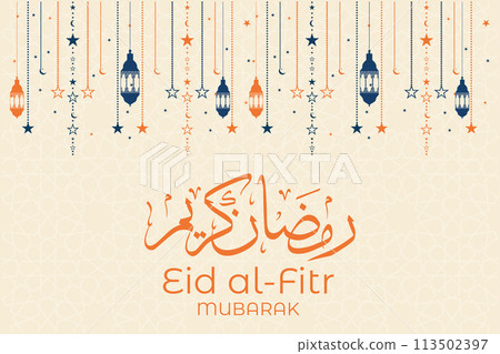 Vector Ramadan, Eid al-Fitr, Islamic background template Vector Ramadan, Eid al-Fitr, Islamic background template 113502397