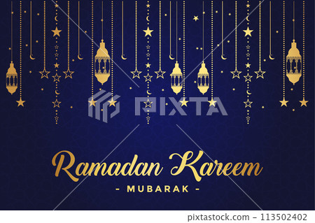 Vector Ramadan, Eid al-Fitr, Islamic background template Vector Ramadan, Eid al-Fitr, Islamic background template 113502402