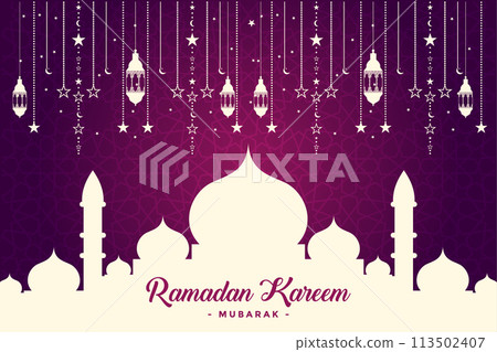 Vector Ramadan, Eid al-Fitr, Islamic background template Vector Ramadan, Eid al-Fitr, Islamic background template 113502407