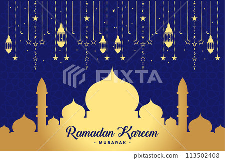 Vector Ramadan, Eid al-Fitr, Islamic background template 113502408