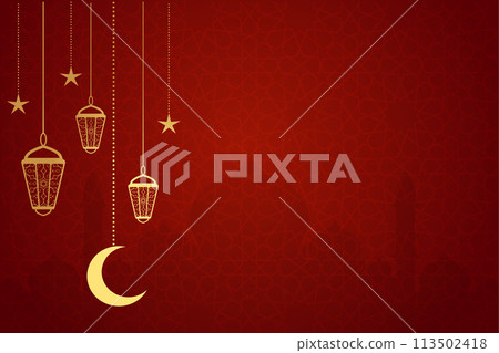 Vector Ramadan, Eid al-Fitr, Islamic background template Vector Ramadan, Eid al-Fitr, Islamic background template 113502418