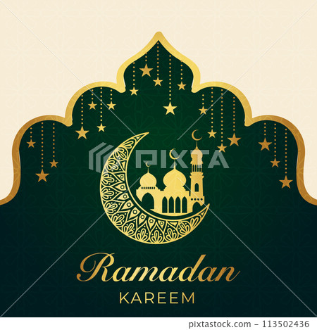Vector Ramadan, Eid al-Fitr, Islamic background template Vector Ramadan, Eid al-Fitr, Islamic background template 113502436