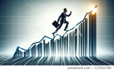 商人攀登成功的階梯 商人攀登成功的階梯 113502760