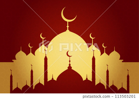 Vector Ramadan, Eid al-Fitr, Islamic background template 113503201