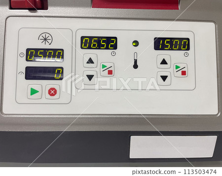 Blood bank laboratory with equipment. 113503474