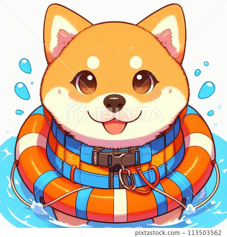 柴犬玩花車 柴犬玩花車 113503562