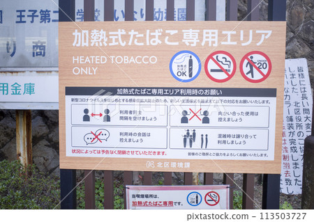 Heated tobacco smoking areas 113503727