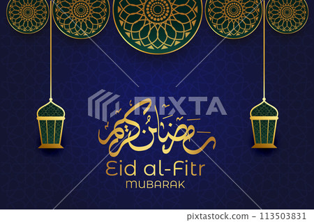 Vector Ramadan, Eid al-Fitr, Islamic background template Vector Ramadan, Eid al-Fitr, Islamic background template 113503831