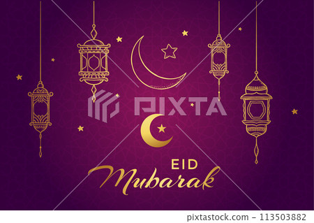 Vector Ramadan, Eid al-Fitr, Islamic background template Vector Ramadan, Eid al-Fitr, Islamic background template 113503882