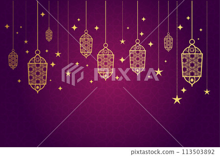 Vector Ramadan, Eid al-Fitr, Islamic background template 113503892