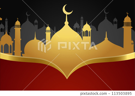 Vector Ramadan, Eid al-Fitr, Islamic background template 113503895