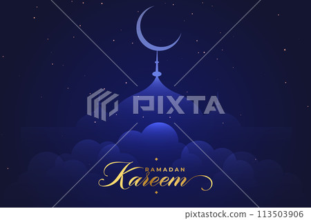 Vector Ramadan, Eid al-Fitr, Islamic background template 113503906