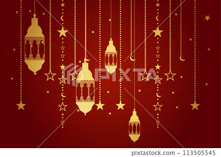 Vector Ramadan, Eid al-Fitr, Islamic background template Vector Ramadan, Eid al-Fitr, Islamic background template 113505545