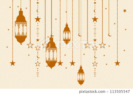 Vector Ramadan, Eid al-Fitr, Islamic background template Vector Ramadan, Eid al-Fitr, Islamic background template 113505547