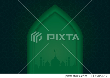 Vector Ramadan, Eid al-Fitr, Islamic background template 113505637