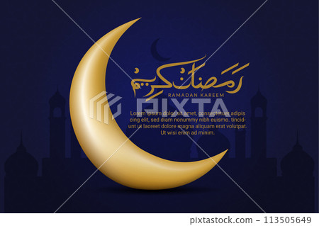 Vector Ramadan, Eid al-Fitr, Islamic background template Vector Ramadan, Eid al-Fitr, Islamic background template 113505649