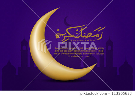 Vector Ramadan, Eid al-Fitr, Islamic background template 113505653