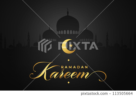 Vector Ramadan, Eid al-Fitr, Islamic background template Vector Ramadan, Eid al-Fitr, Islamic background template 113505664