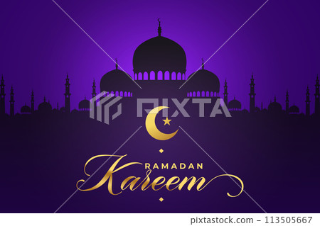 Vector Ramadan, Eid al-Fitr, Islamic background template 113505667