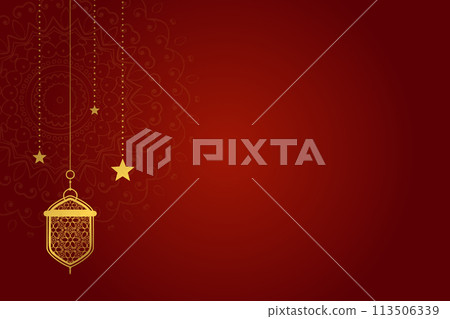Vector Ramadan, Eid al-Fitr, Islamic background template Vector Ramadan, Eid al-Fitr, Islamic background template 113506339