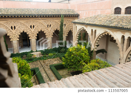 Interiors of medieval Aljaferia Palace, Zaragoza, Spain 113507005