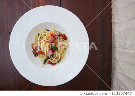 bacon spaghetti ,spaghetti or spicy spaghetti or pasta bacon spaghetti ,spaghetti or spicy spaghetti or pasta 113507447