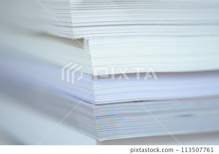 Many white book on table. Many white book on table. 113507761