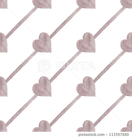 Powdery hearts. Fashionable flat striped print. Creative design for wallpaper, textiles and holiday wrapping paper. Symbol of love. Romantic style. Watercolor texture. Seamless diagonal pattern Powdery hearts. Fashionable flat striped print. Creative design for wallpaper, textiles and holiday wrapping paper. Symbol of love. Romantic style. Watercolor texture. Seamless diagonal pattern 113507880