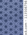 Hemp leaf pattern dyed fabric 113508798