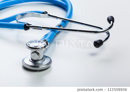 Medical stethoscope or phonendoscope isolated on white background 113509936