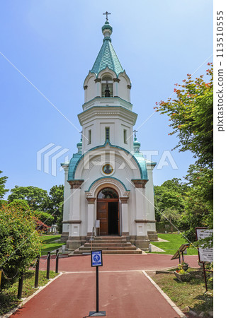The entrance to the Hakodate Orthodox Church, located at the foot of Mount Hakodate 113510555