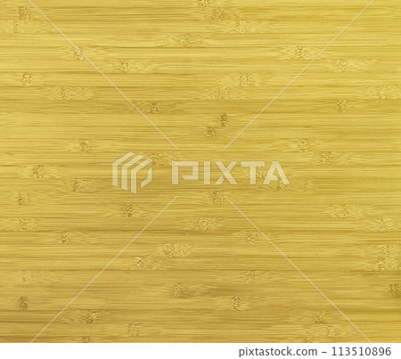 Background image of the surface of yellow-brown bamboo laminated wood board 113510896