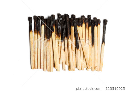 Matches isolated on white background. Closeup shot. Matches isolated on white background. Closeup shot. 113510925
