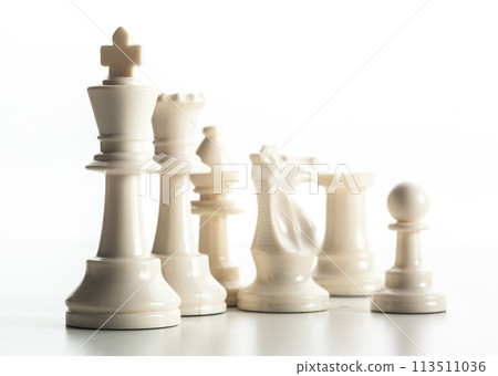 Chess figure isolated on the white background Chess figure isolated on the white background 113511036