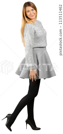 young woman isolated on white young woman isolated on white 113511462