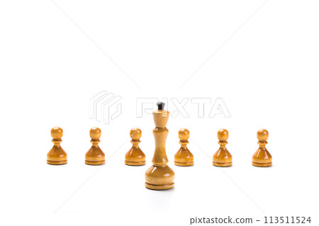 Chess game or chess pieces with white background Chess game or chess pieces with white background 113511524