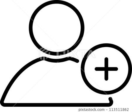 代表新增帳戶的人形圖標 113511862