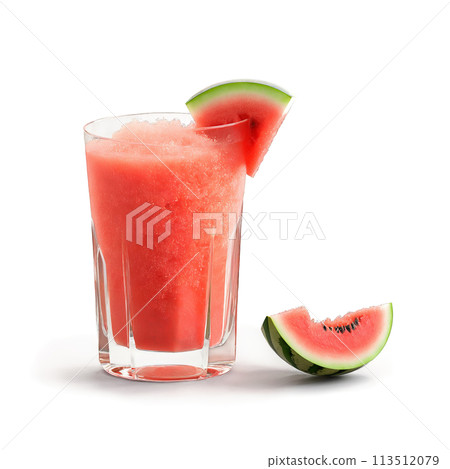 Watermelon and basil granita with watermelon juice basil leaves and a sprinkle of sea salt Watermelon and basil granita with watermelon juice basil leaves and a sprinkle of sea salt 113512079