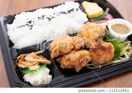 美味的炸雞便當 113512643