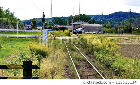 The view from Kazusakubo Station on the Kominato Railway 113513134